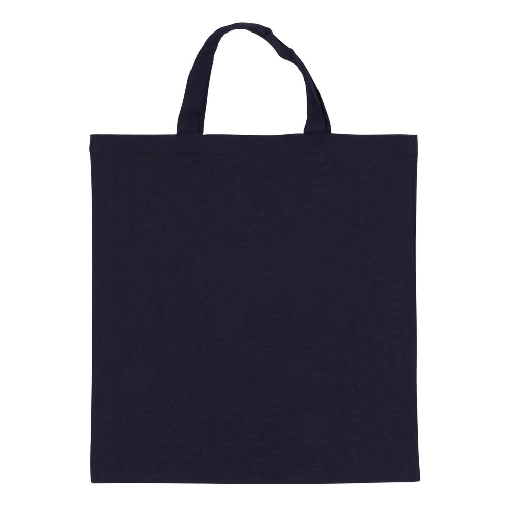 Schoudertas OEKO-TEX® gekleurd kort 140g/m² 38x42 cm