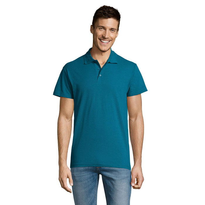 SUMMER II - SUMMER II HEREN Polo 170g - voor bedrijven en relatiegeschenken - Duck Blauw