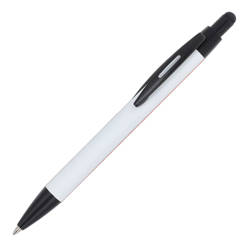 Balpen Alaska soufttouch met stylus R-AL - kopen of bedrukken - Wit