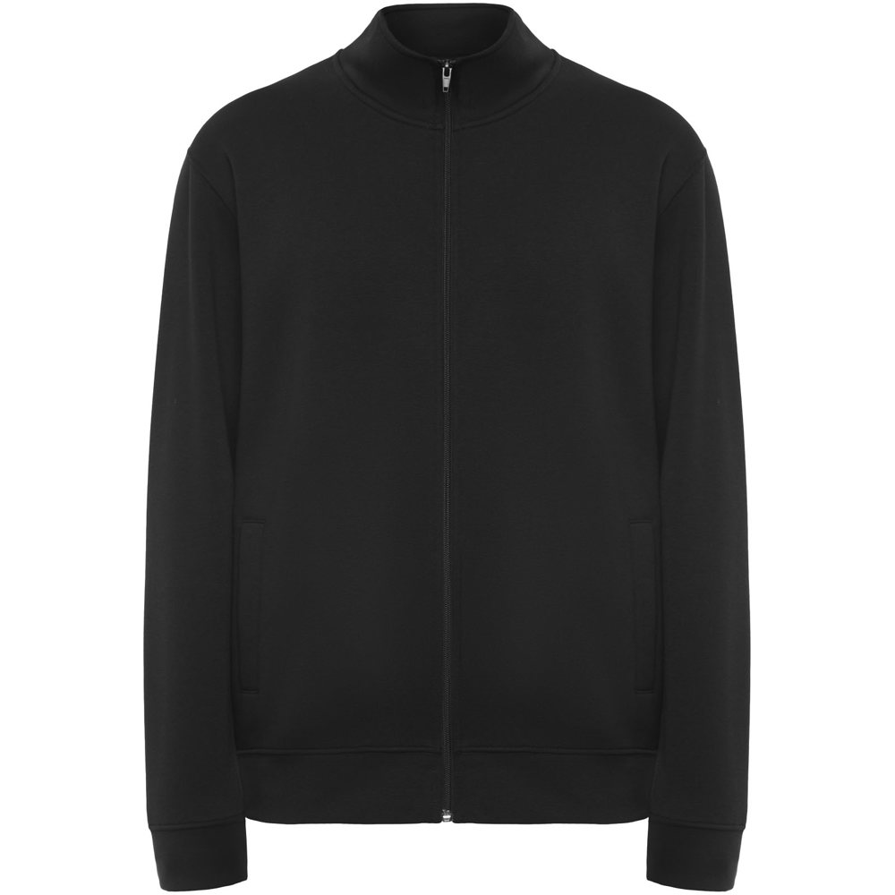 Ulan unisex sweater met volledige rits - voor bedrijven en relatiegeschenken - zwart