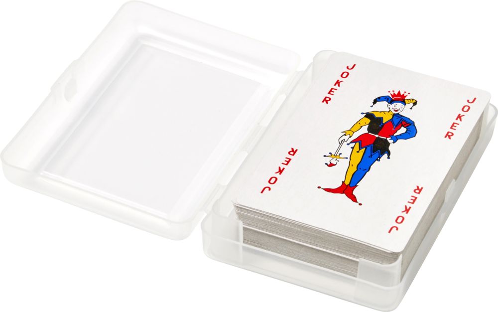 PET hoesje met speelkaarten Victoria