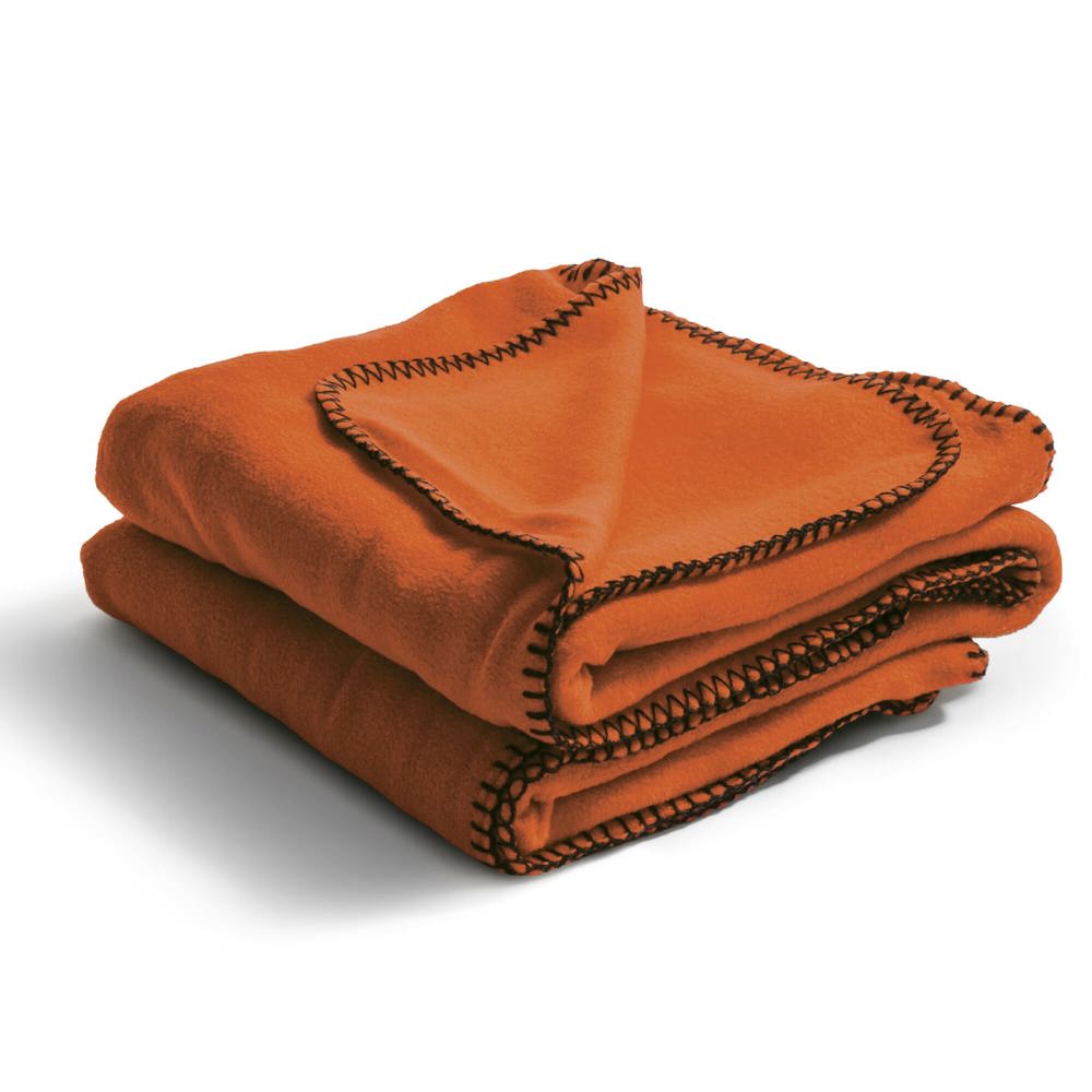 Nightingale fleece deken 130x170 cm - met logo of onbedrukt bestellen - Oranje