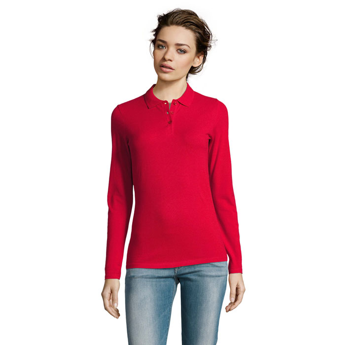 PERFECT LSL WOMEN - PERFECT LSL DAMES POLO 180 - voor bedrijven en relatiegeschenken - Rood
