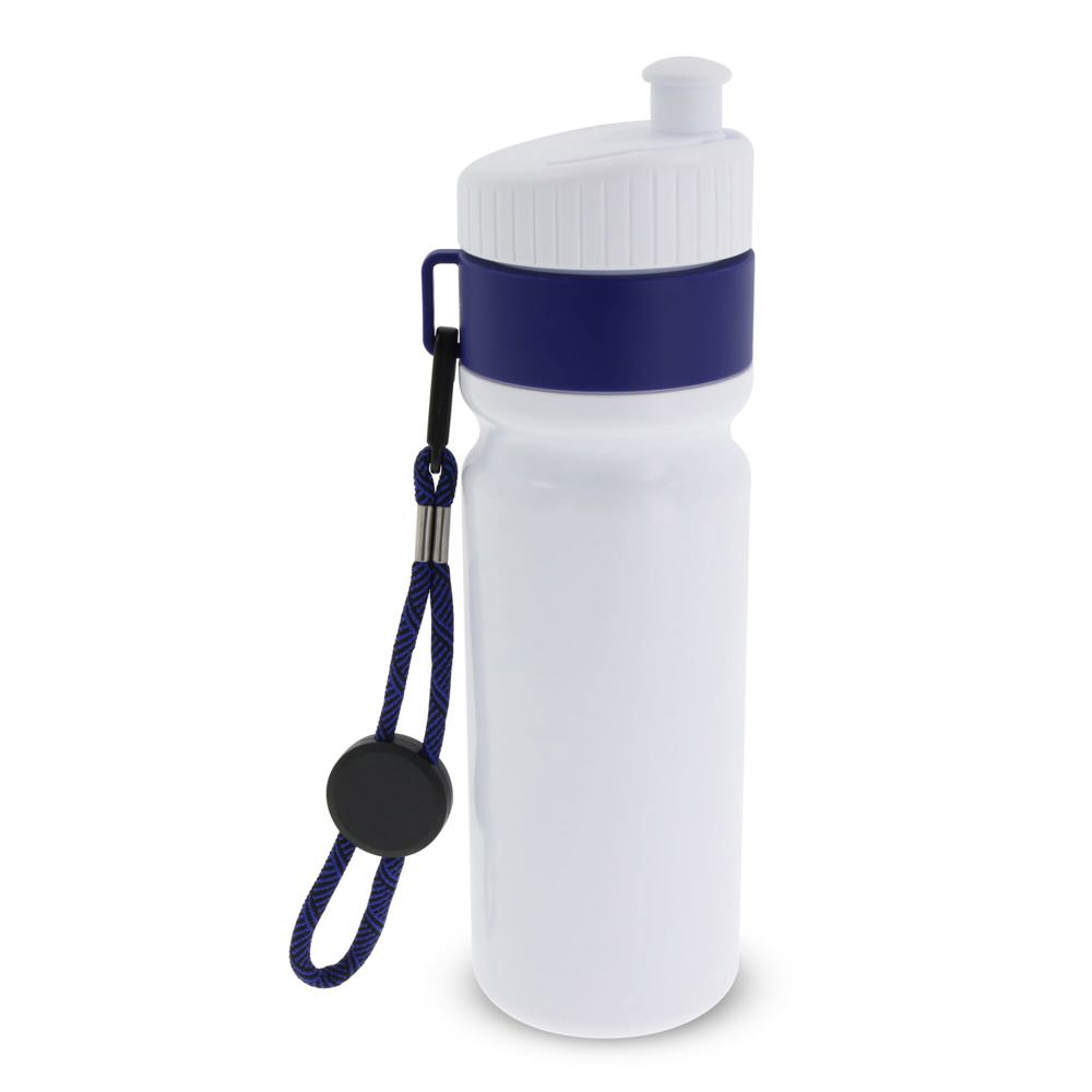 Sportbidon met rand en koord 750ml