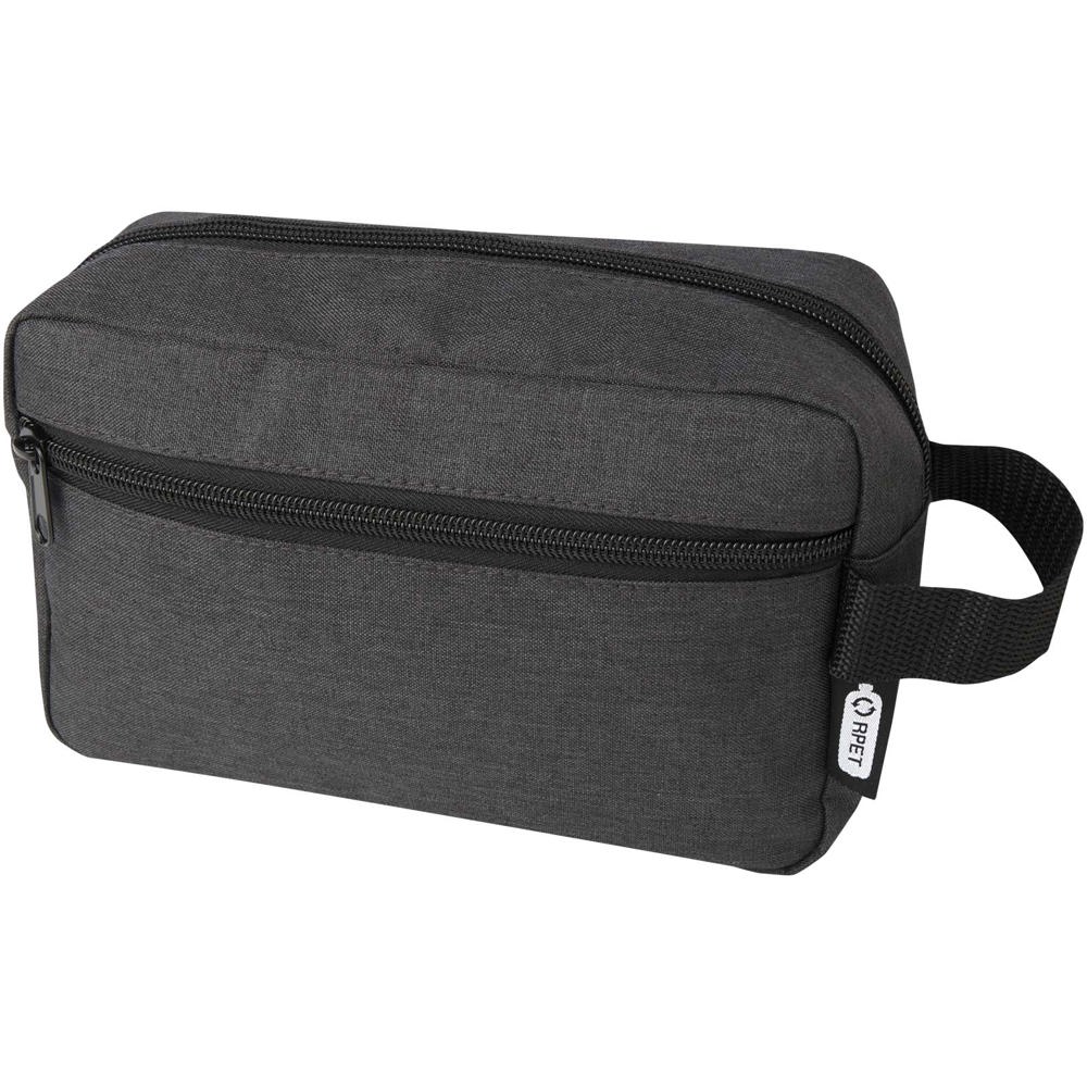 Ross GRS RPET toilettas 1,5 l - voor bedrijven en relatiegeschenken - Gemêleerd houtskool