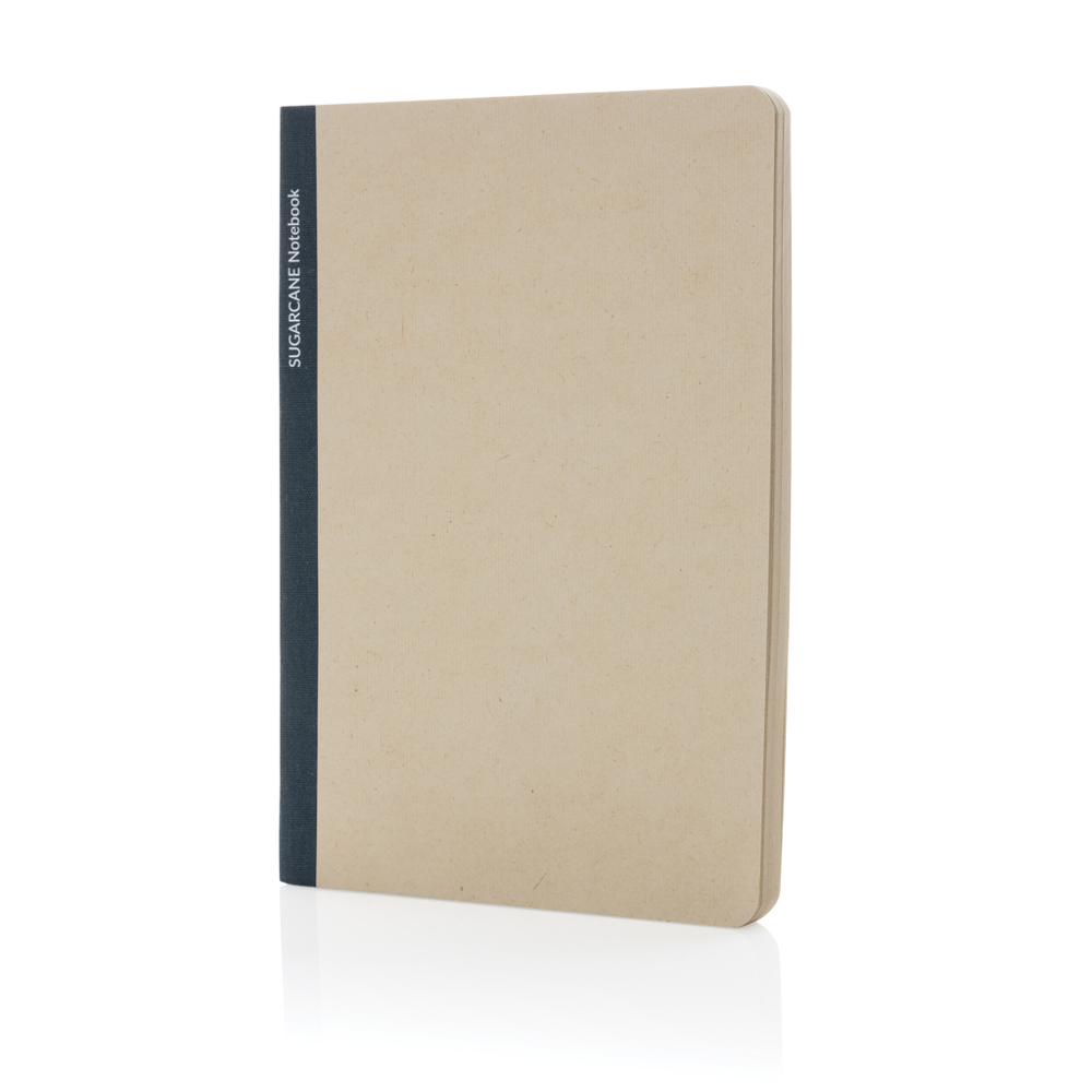 Stylo suikerrietpapier A5 notitieboek - voor bedrijven en relatiegeschenken - blauw (± PMS 7545C)