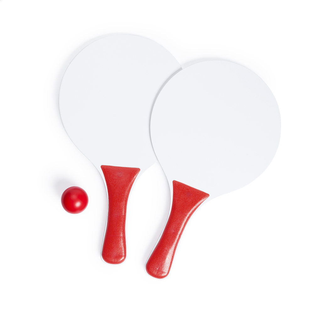 Negril - strandtennis - bedrukt of onbedrukt verkrijgbaar - rood/wit