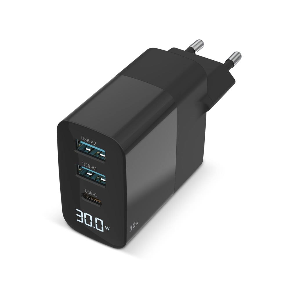 Sitecom CH-1001 30W GaN Power Delivery Wall Charger with LED display - kopen of bedrukken