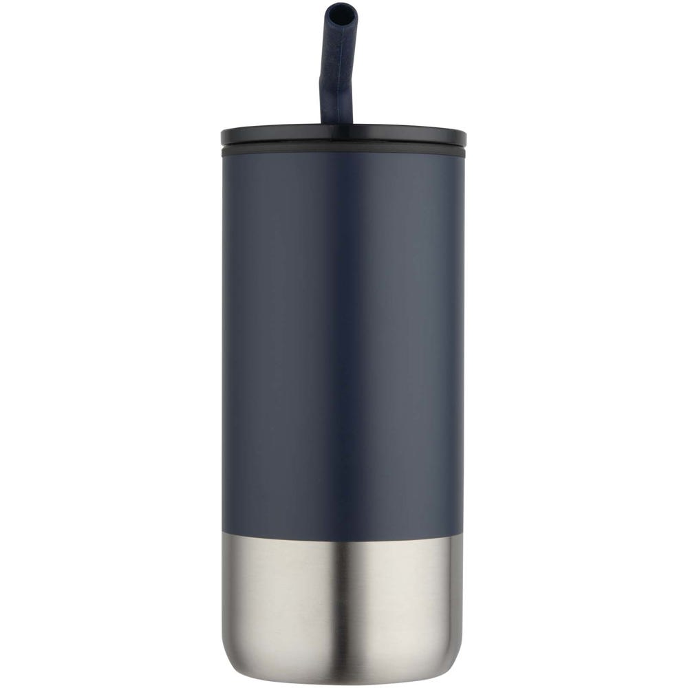 Grayson 480 ml RCS gerecycleerde geïsoleerde beker met rietje