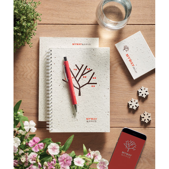 SEED BOOK - A5 notitieboekje zaadpapier - voor bedrijven en relatiegeschenken
