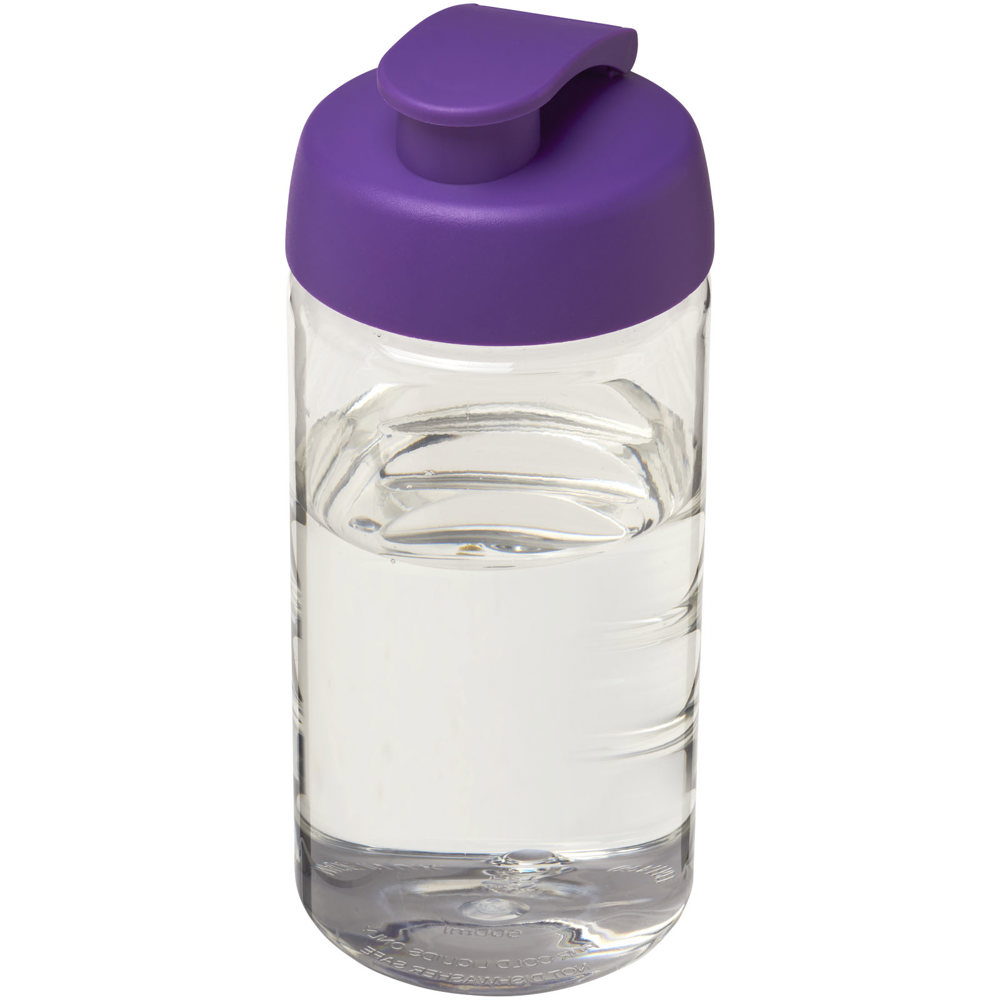 H2O Active® Bop 500 ml sportfles met flipcapdeksel - bedrukt of onbedrukt verkrijgbaar - Transparent, Paars