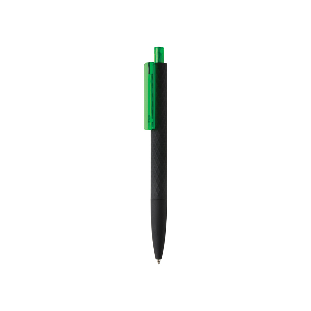X3 RCS R-ABS smooth touch pen - met logo of onbedrukt bestellen - groen, zwart (± PMS 347/ ± PMS Black)