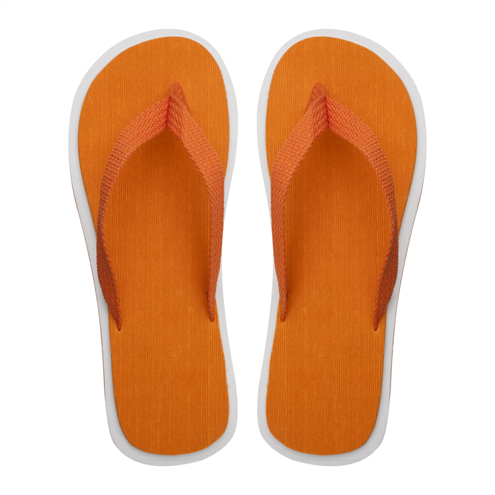 Malibu - strand slippers - met logo of onbedrukt bestellen - Oranje