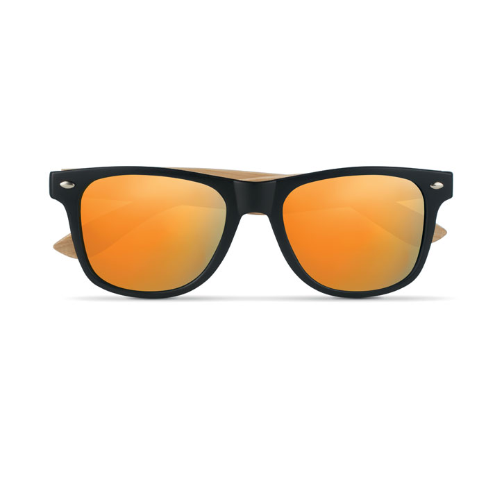 CALIFORNIA TOUCH - Zonnebril met bamboe frame - voor bedrijven en relatiegeschenken - Oranje