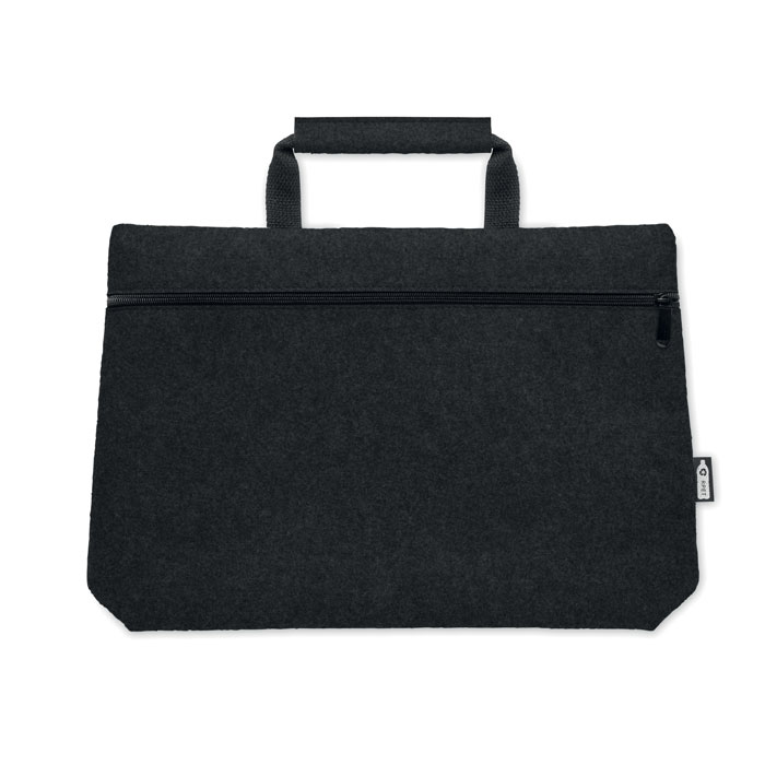 TAPLA - RPET vilt laptop tas met rits