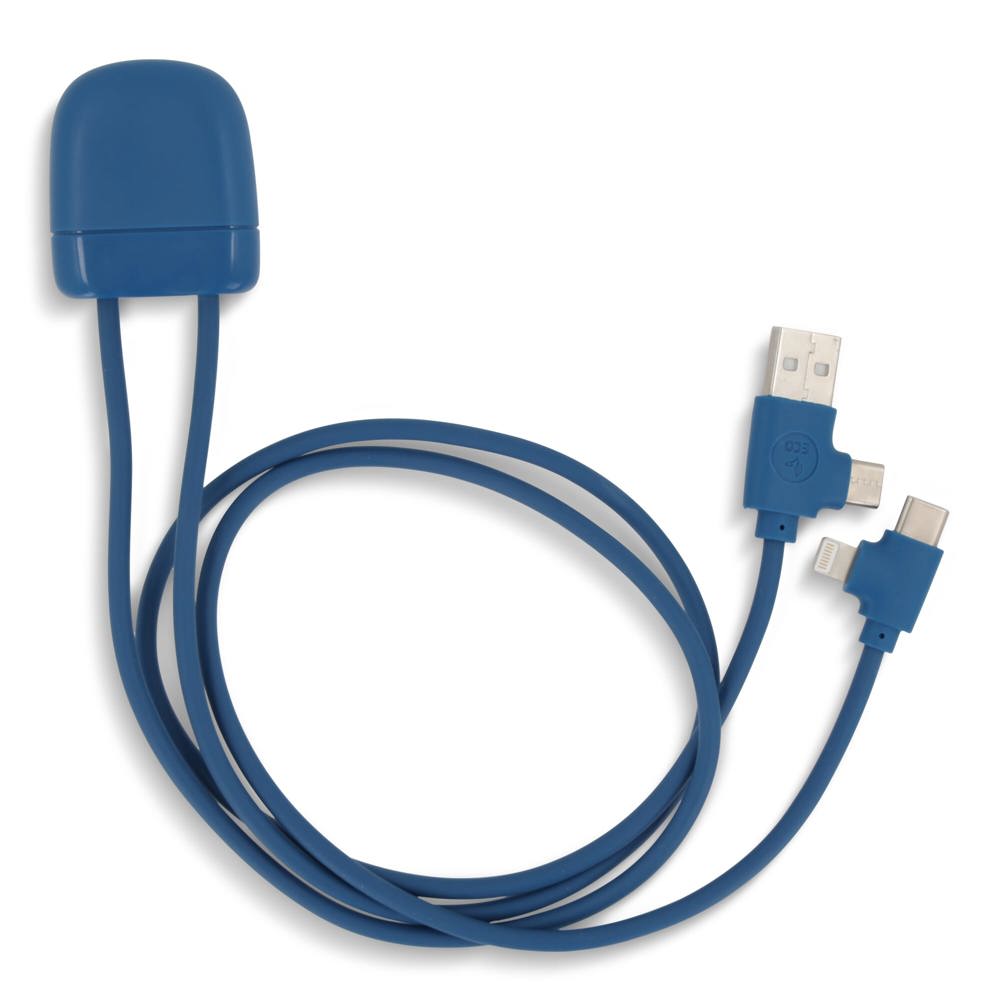Xoopar Ice-C Charging cable - kopen of bedrukken - Blauw