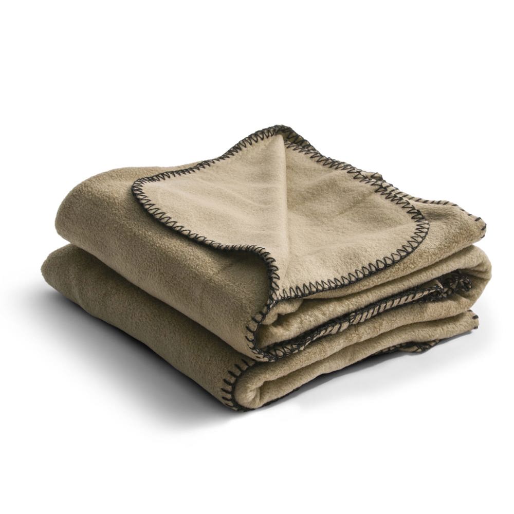 Nightingale fleece deken 130x170 cm - met logo of onbedrukt bestellen - Beige