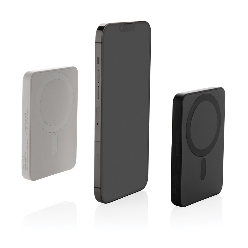 Magnetix RCS rplastic 5000 mah magnetische powerbank - bedrukt of onbedrukt verkrijgbaar