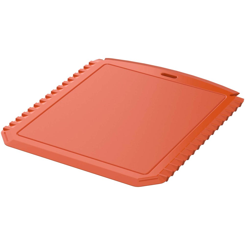 Thrym rechthoekige ijskrabber van gerecycled plastic - met logo of onbedrukt bestellen - Oranje