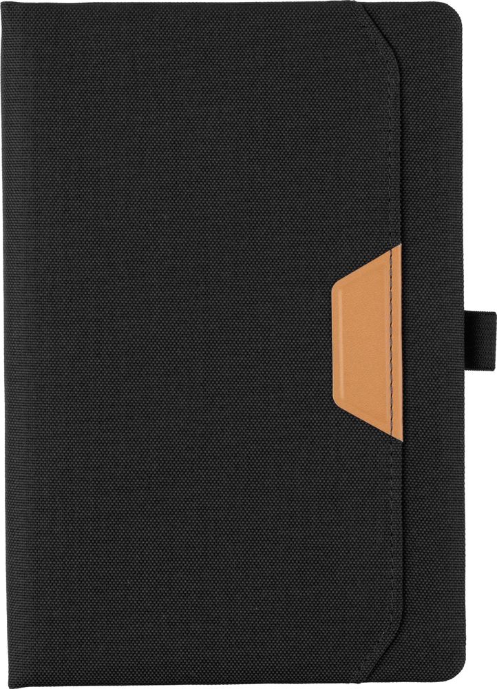 rPET notitieboek A5 Thorsten - met logo of onbedrukt bestellen - zwart