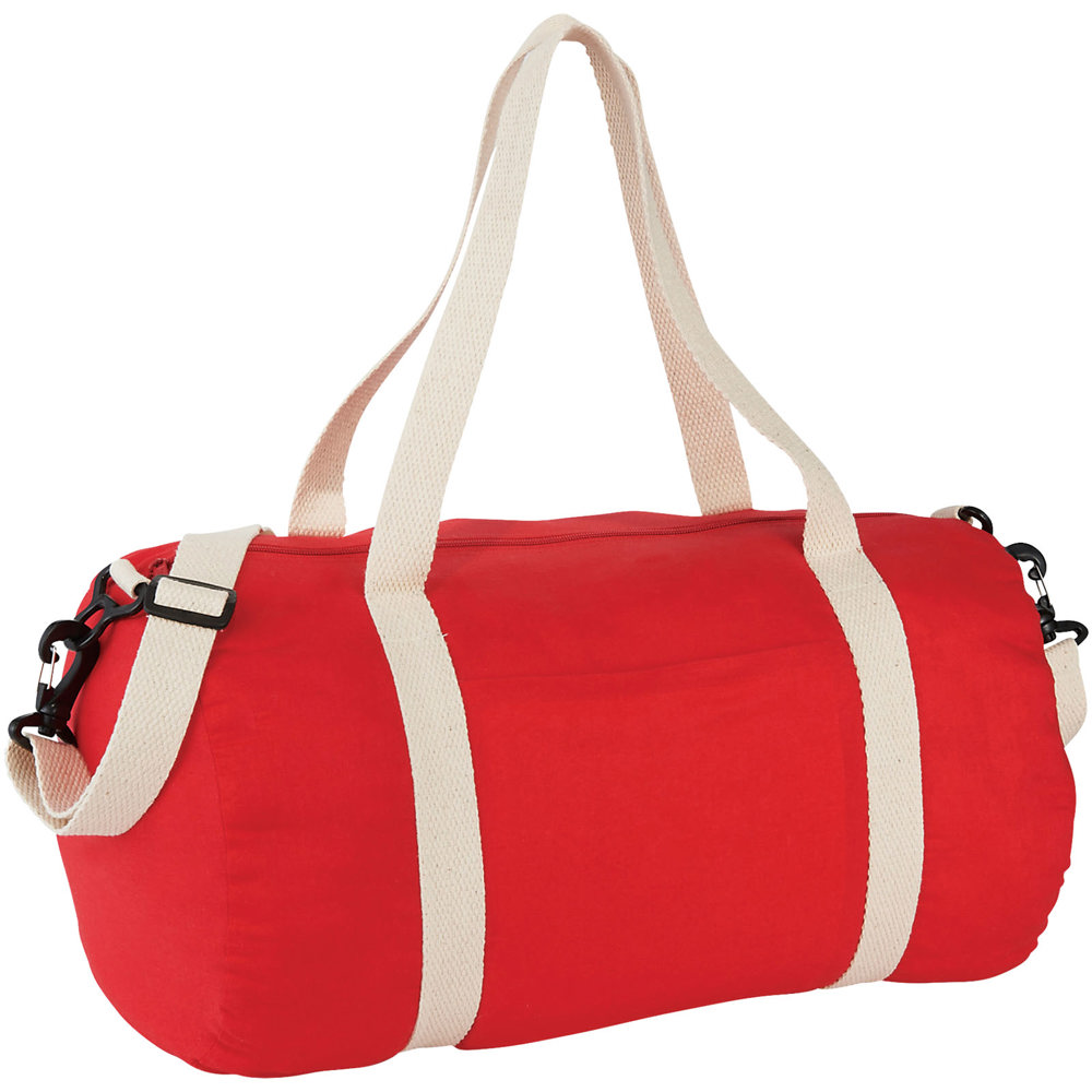 Barrel katoenen duffeltas 25L - voor bedrijven en relatiegeschenken - Rood