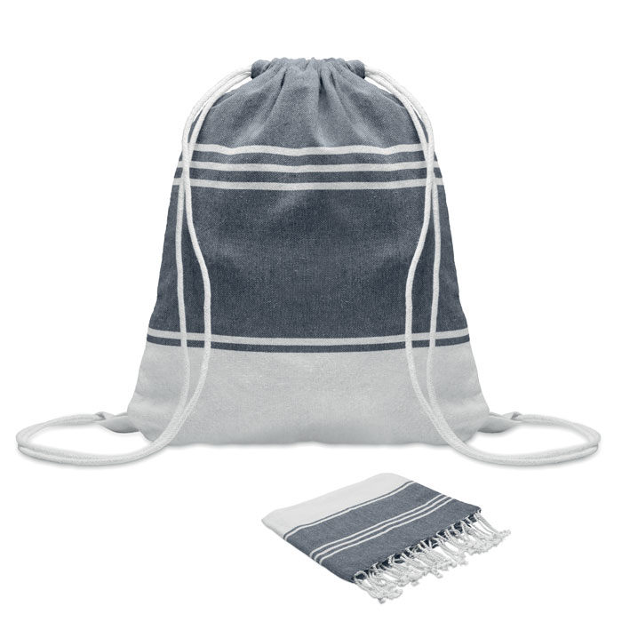 HAMMA - Hamam handdoek trekkoord tas s - voor bedrijven en relatiegeschenken