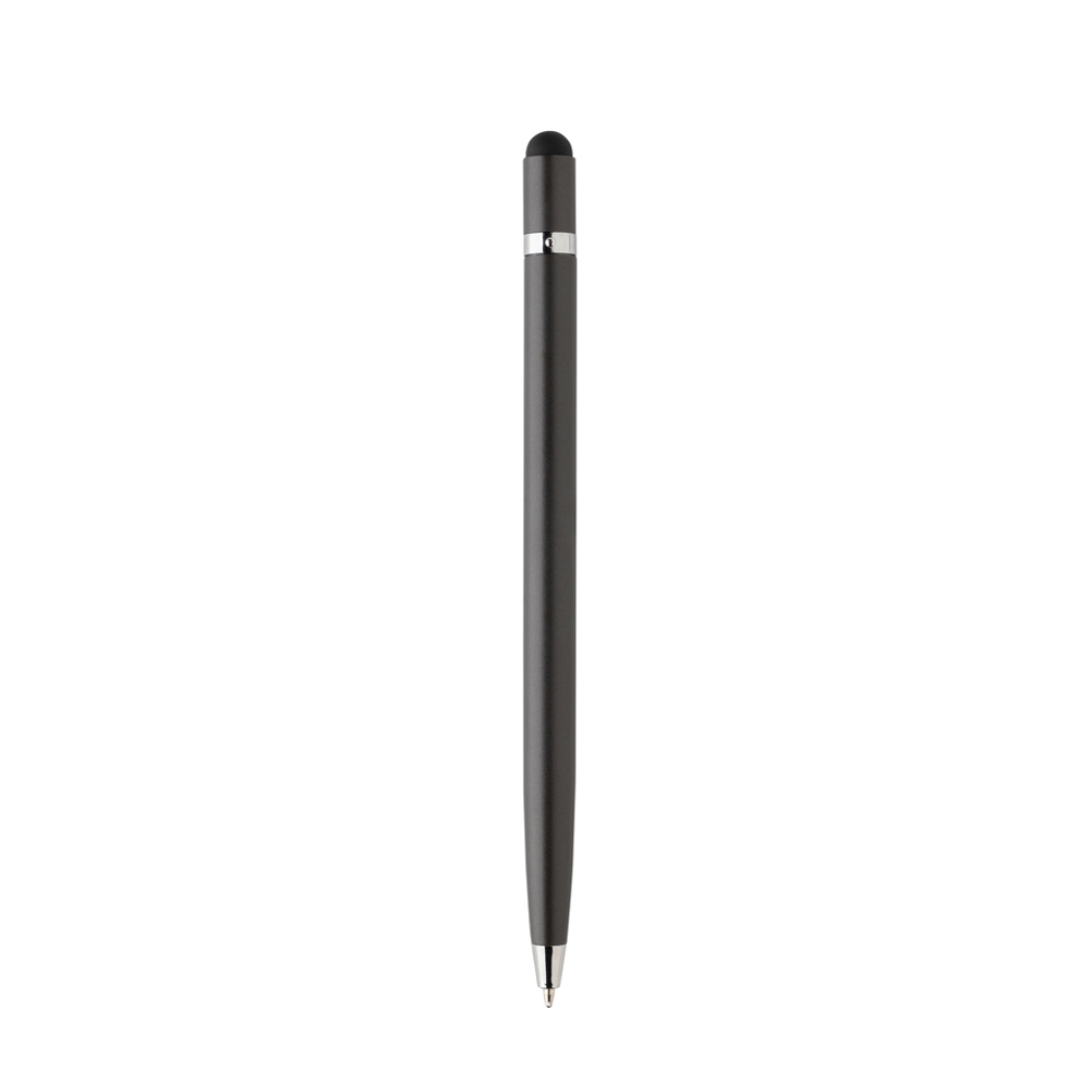 Simplistic metalen pen - voor bedrijven en relatiegeschenken - grijs (± PMS Cool Grey 9)