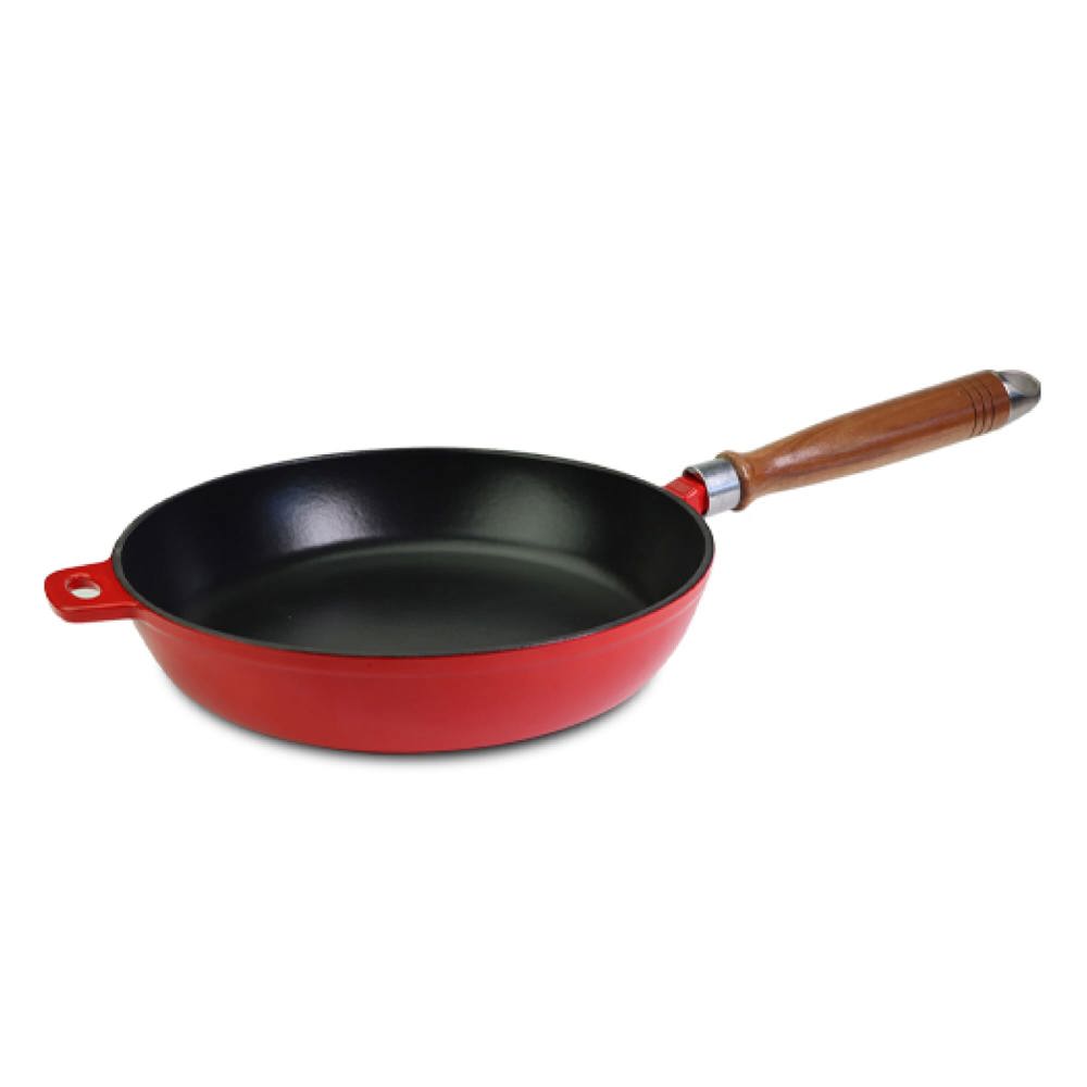 Orrefors Jernverk Koekenpan 26.5cm Gietijzer - voor bedrijven en relatiegeschenken - rood