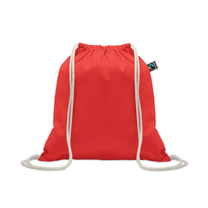 OSOLE DRAW COLOUR - Fairtrade trekkoordtas 180g - kopen of bedrukken - Rood