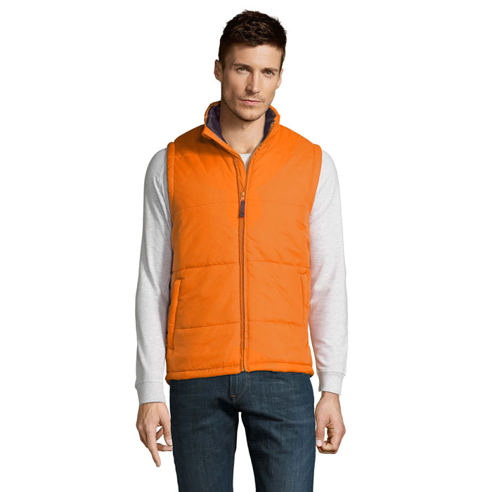 WARM - WARM Gewatteerde Bodywarmer - bedrukt of onbedrukt verkrijgbaar - Oranje