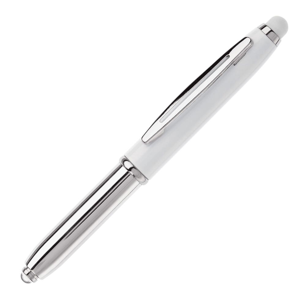 Balpen Shine stylus metaal - kopen of bedrukken - Wit