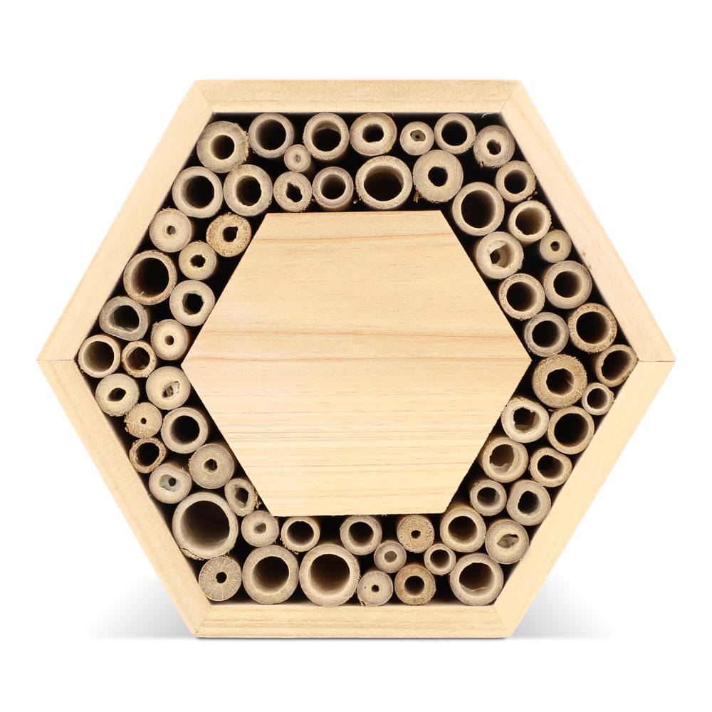 Bijenhuis van FSC-hout zeshoekig