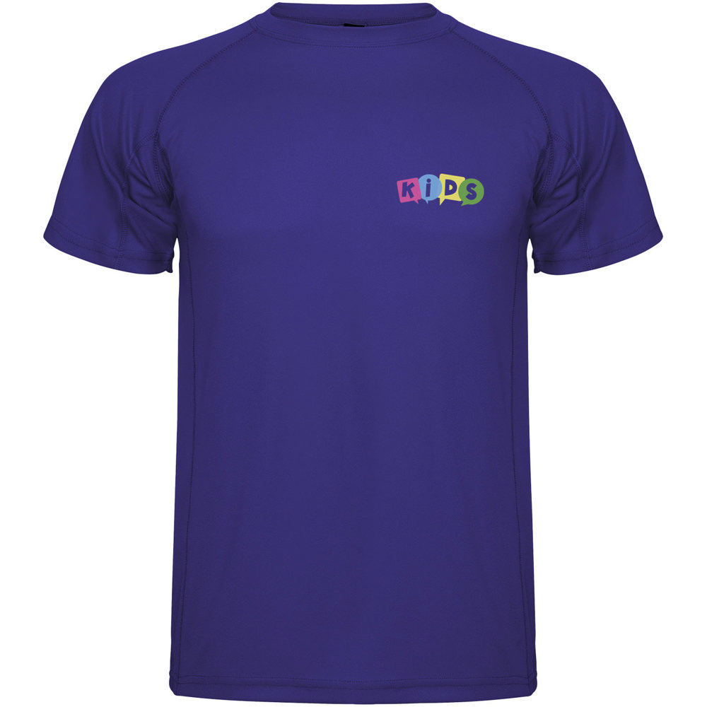 Montecarlo 150 g/m² sportshirt met korte mouwen voor kinderen