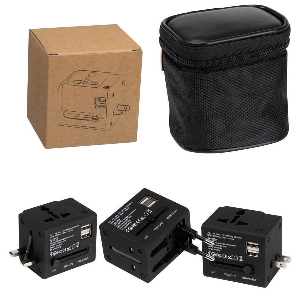 Adapter reisset - voor bedrijven en relatiegeschenken