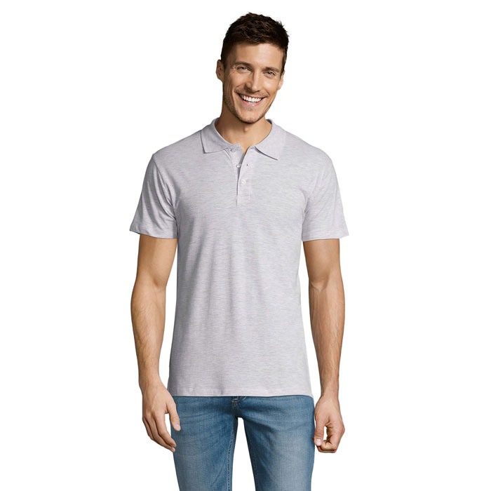 SUMMER II - SUMMER II HEREN Polo 170g - voor bedrijven en relatiegeschenken - asgrijs