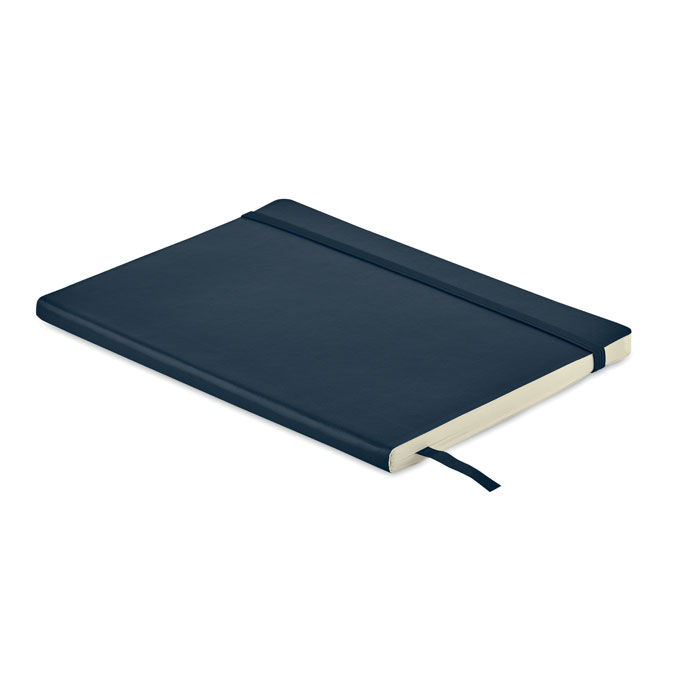 BRETA - A5 gerecycled notitieboek - bedrukt of onbedrukt verkrijgbaar - Marineblauw