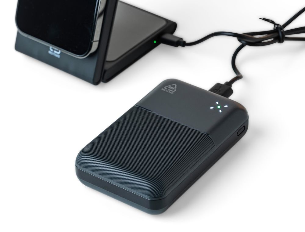 Gerecycled ABS powerbank Rayen - kopen of bedrukken
