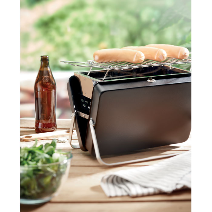 BBQ TO GO - Draagbare barbecue standaard - met logo of onbedrukt bestellen