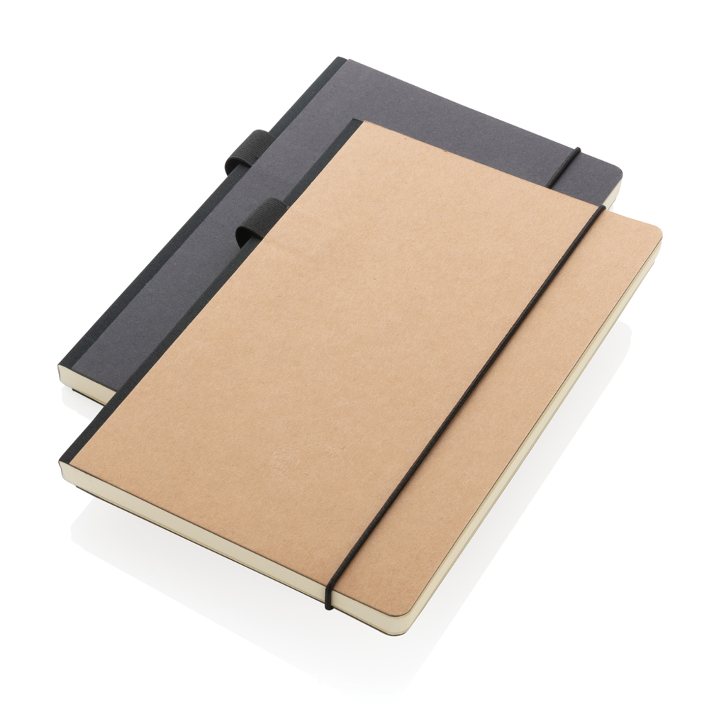 A5 deluxe kraft hardcover notitieboek - met logo of onbedrukt bestellen
