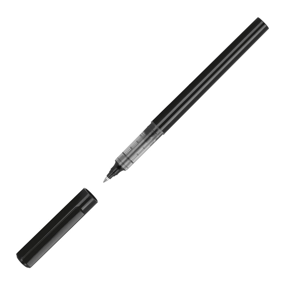Rollerbalpen van kunststof met inkt. - met logo of onbedrukt bestellen - Zwart