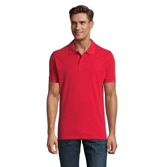 PERFECT MEN - PERFECT HEREN Polo 180g - voor bedrijven en relatiegeschenken - rood