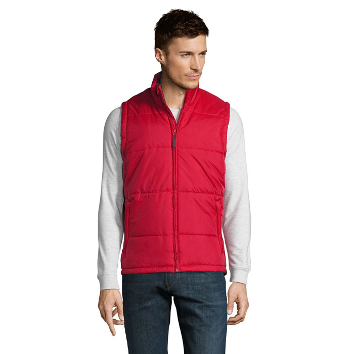 WARM - WARM Gewatteerde Bodywarmer - bedrukt of onbedrukt verkrijgbaar - Rood