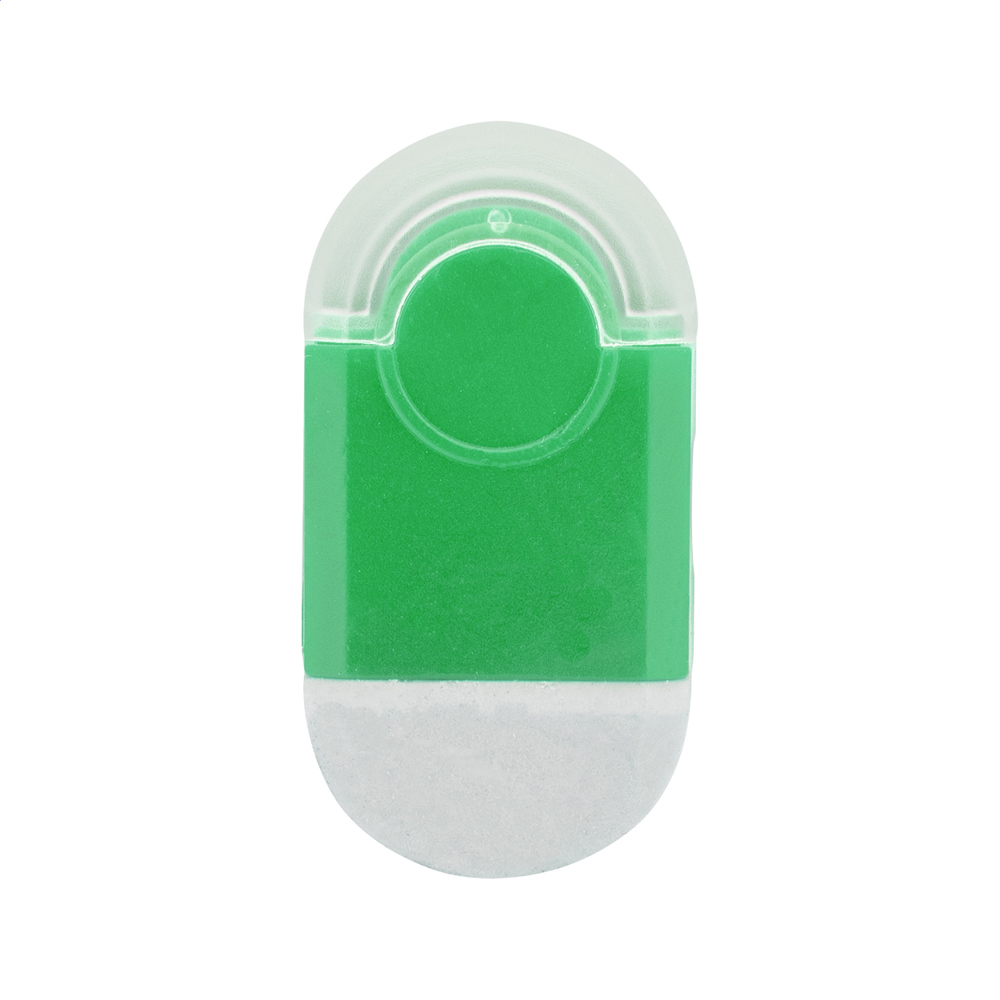 Pencix - puntenslijper/gum - voor bedrijven en relatiegeschenken - groen/wit