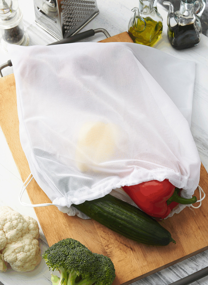 VEG BAG - Groente-nettasje - met logo of onbedrukt bestellen
