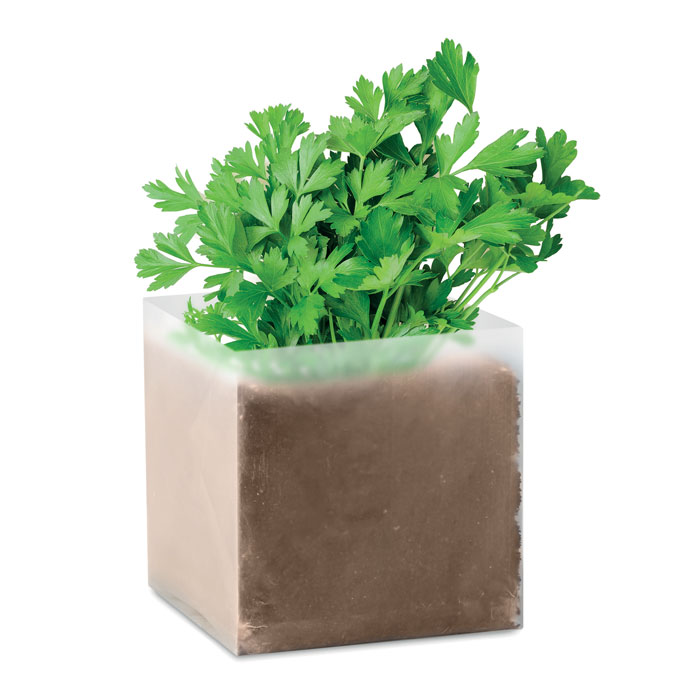 PARSELY - Compost met peterselie zaadjes - voor bedrijven en relatiegeschenken