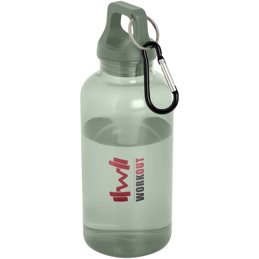 Oregon 400 ml waterfles van RCS-gecertificeerd gerecycled plastic met karabijnhaak