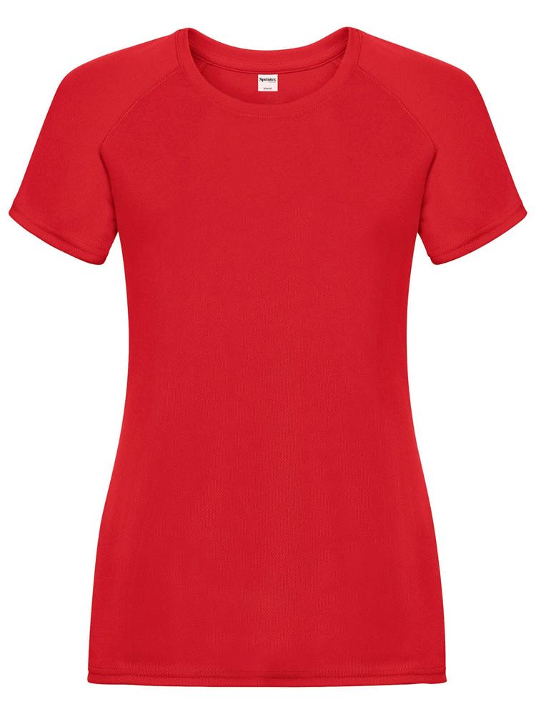 SP Run dames sportshirt, 140 g/m² - kopen of bedrukken - Rood