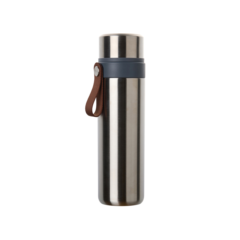 VINGA Tono RCS vacuümfles met 2 bekers 750 ML - met logo of onbedrukt bestellen - staal (± PMS Steel)