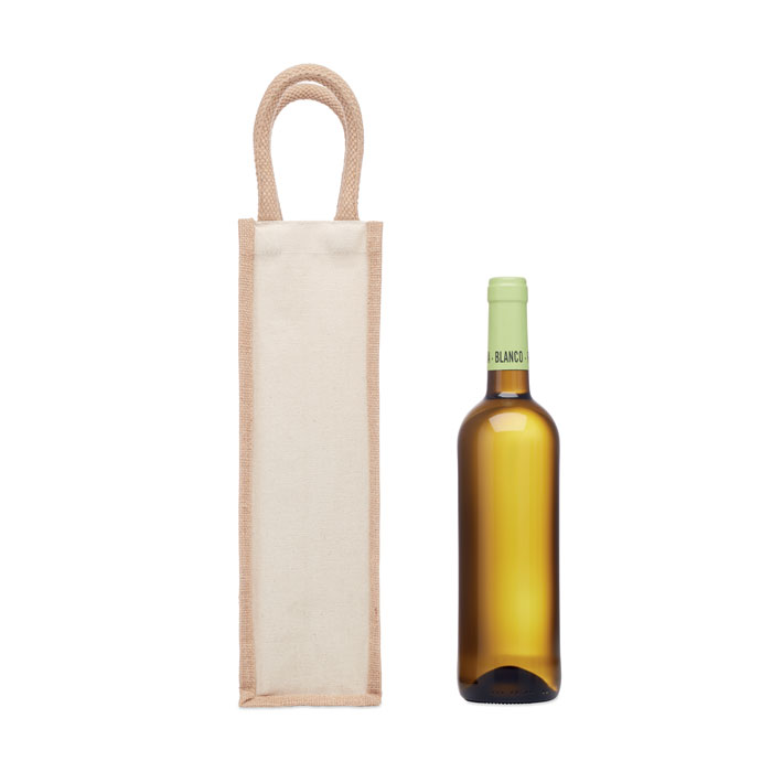 CAMPO DI VINO - Jute wijntas voor 1 fles