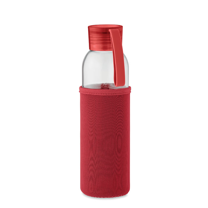 EBOR - Gerecyclede glazen fles 500 ml - kopen of bedrukken - Rood